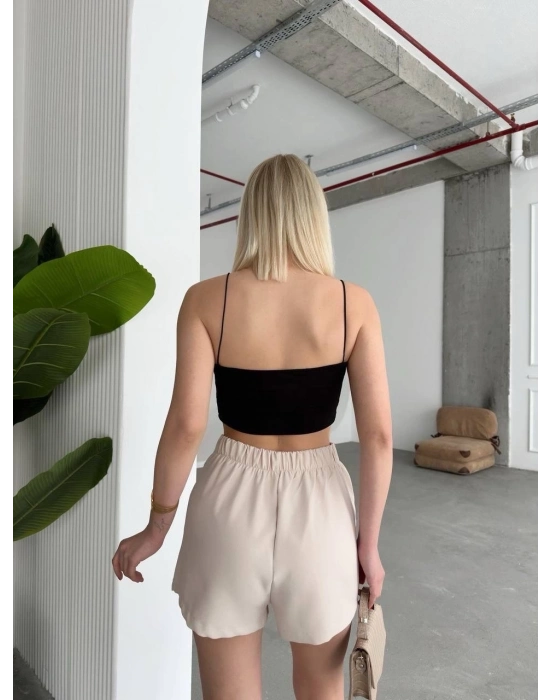 Tek Yırtmajlı Şort Etek