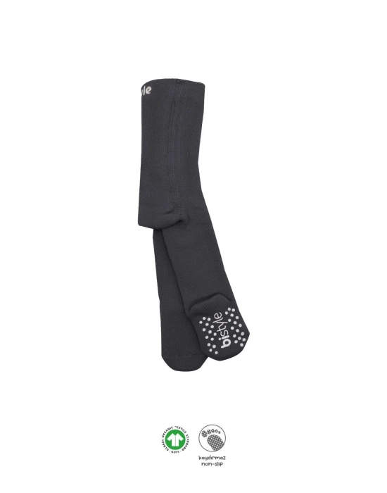 Tekli Kaymaz Mix Havlu Külotlu Çorap 50501 Antrasit