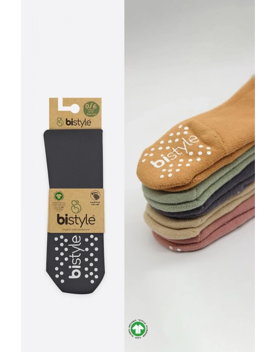 Tekli Kaymaz Mix Havlu Külotlu Çorap 50501 Antrasit