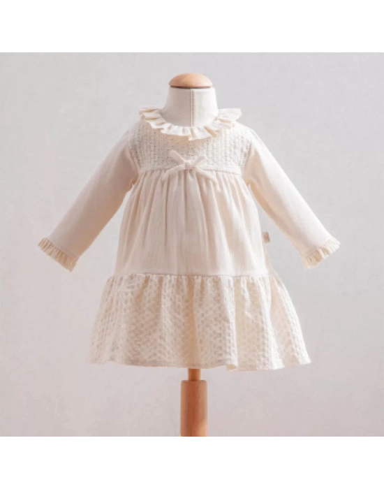 Tongs Baby Elbise 3885 Ekru