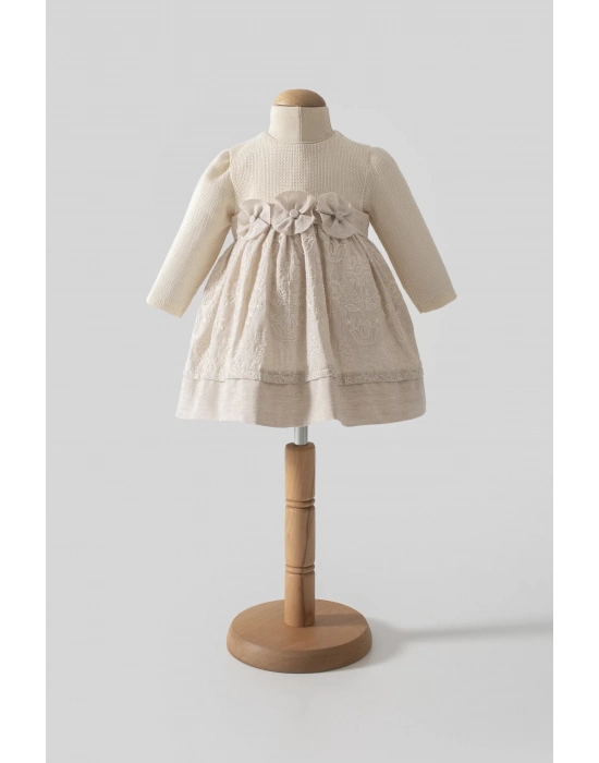 Tongs Baby Elbise 8051 Ekru