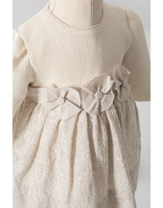 Tongs Baby Elbise 8051 Ekru