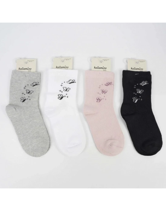 Tutsu Aks Kız Soket Çorap K46319 Asorti