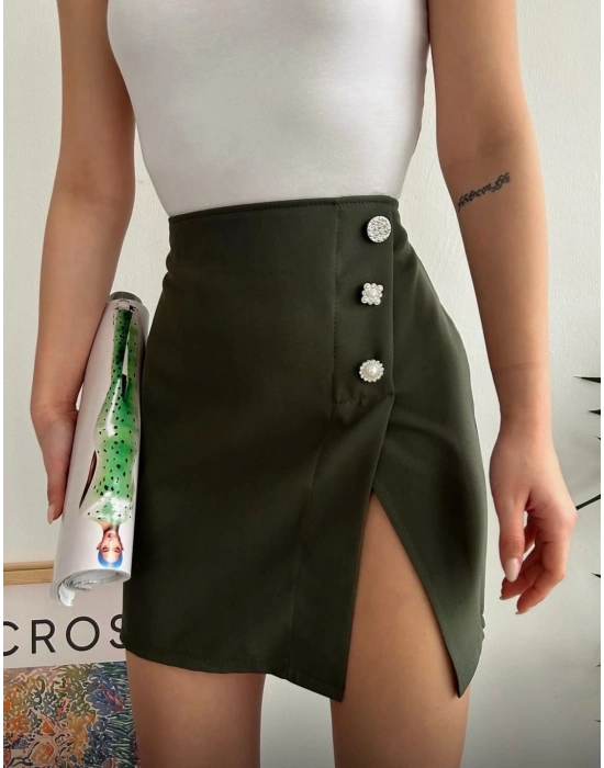 Üç Taşlı Mini Etek