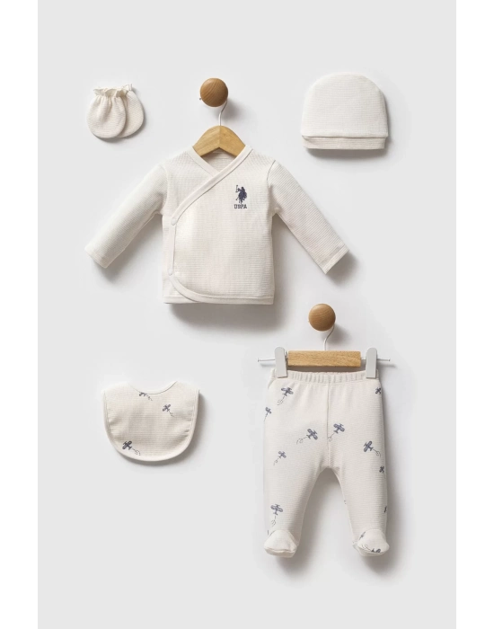 U.s. Polo Assn Hastane Çıkışı 5’li Set Usb2603 Ekru