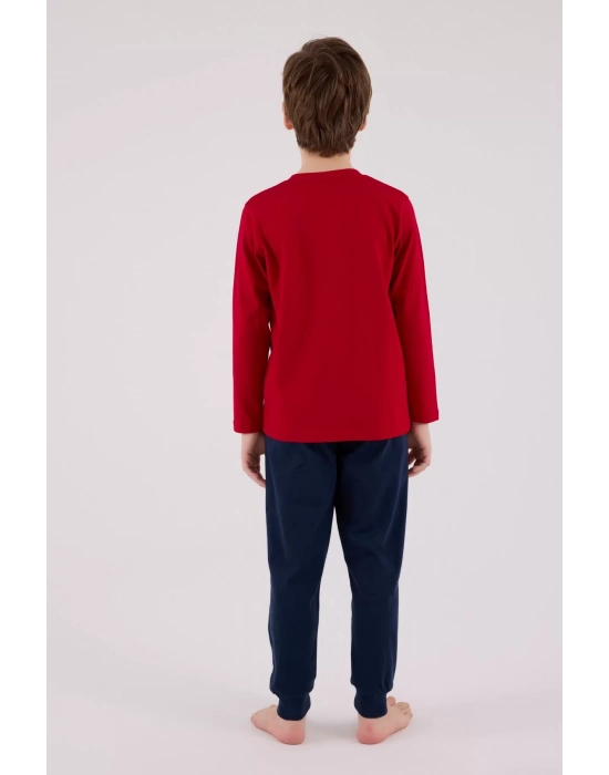 U.s. Polo Assn Uzun Kol Pijama Takım Us2233-4 Kırmızı