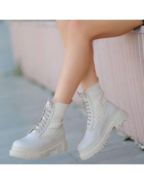 Utag Bej Cilt Bağcıklı Bot