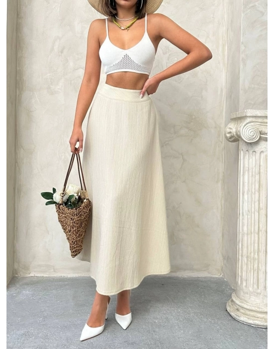 Uzun Astarlı Etek