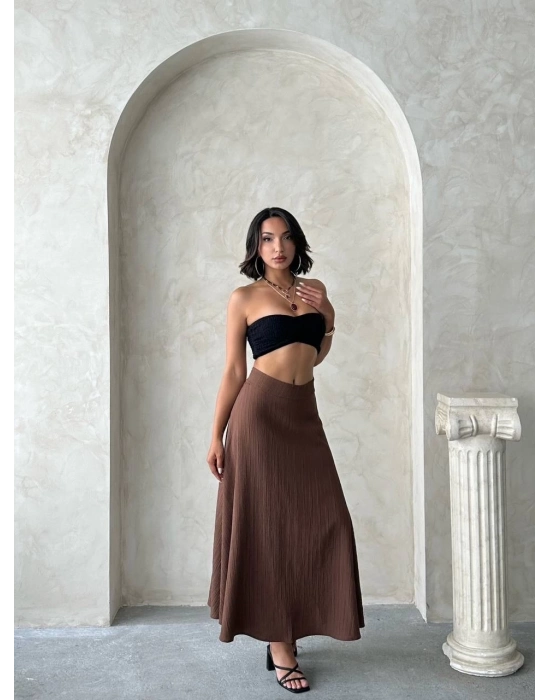 Uzun Astarlı Etek S255043