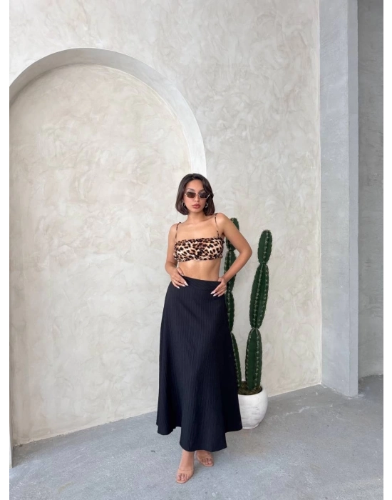 Uzun Astarlı Etek S255043