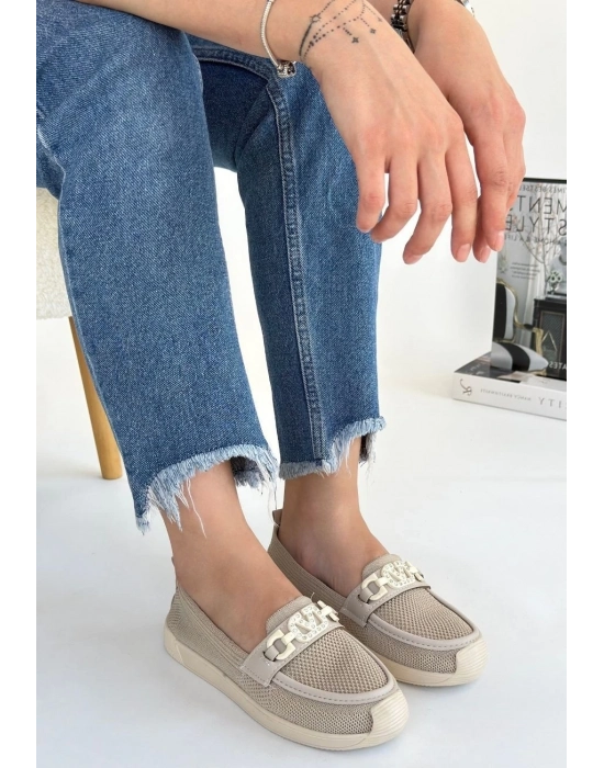 Wata Bej Triko Babet Ayakkabı - Bamido