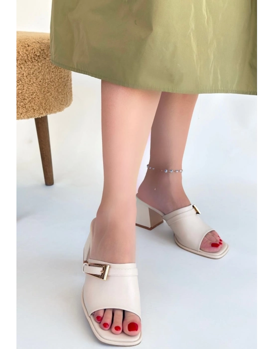 Ziva Bej Cilt Topuklu Terlik