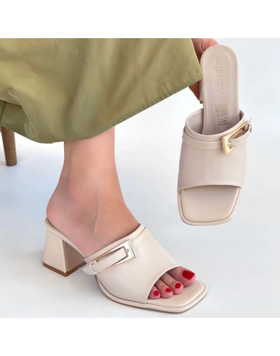 Ziva Bej Cilt Topuklu Terlik