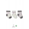 3lü Penye Boy And Girl Soket Çorap Bs10114 Gri