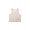 Bistyle Grow İn Love Çift Taraflı Bebe Yelek 18102 Pembe Ekru