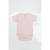 Bistyle Organik Natural Basic Style Kruvaze Yarım Kol Body Bs17101 Pembe
