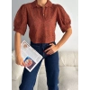 Brodeli Crop Gömlek S1023