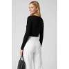 Çıtçıt Detaylı Bluz Siyah T4343