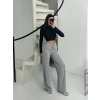 Fitilli Şardonlu Pantolon Gri A4058