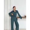 Gömlek Yaka Kaplama Düğmeli Takım Petrol Yeşili St265866