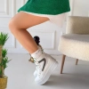 Joila Beyaz Cilt Yeşil Detaylı Bot - Bamido