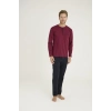9250 Erkek Midi Yaka Pijama Takım