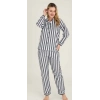 Freshness 4007 Kadın Uzun Kol Çizgili Gaffuriye Pijama Takımı