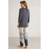 Nautıca W604 Kadın Patlı V Yaka Uzun Kollu Pijama Takımı