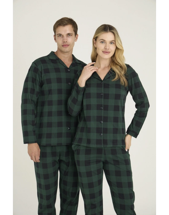 9209 Erkek Apaj Yaka Pijama Takım