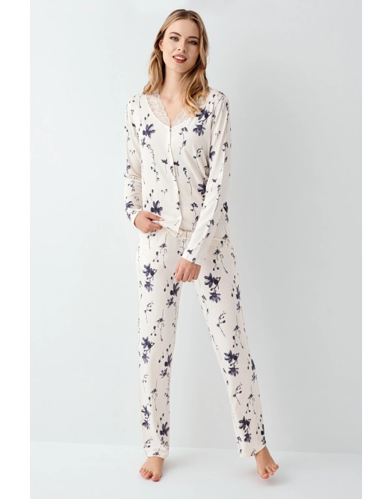 Arnetta 3410-s Kadın Uzun Kol Pijama Takım