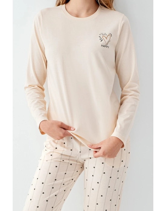 Arnetta 3434-s Kadın Uzun Kol Pijama Takım