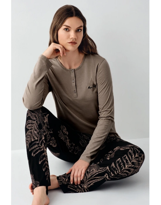 Arnetta 3439-s Kadın Uzun Kol Pijama Takım