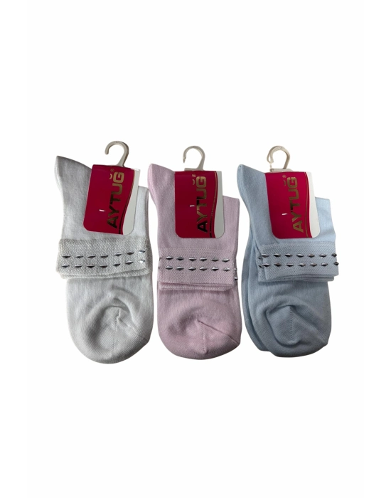 Aytuğ Taşlı Bayan Soket Çorabı 3 Adet 30319