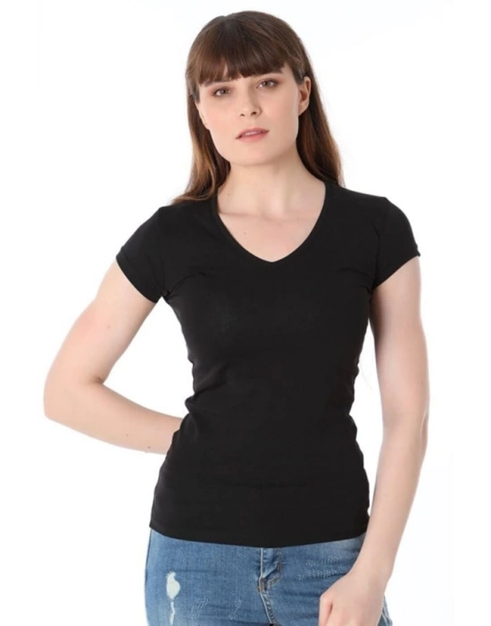 Berrak Bayan Kısa V Yaka 2132