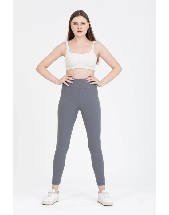 Beruflic Füme Yüksek Bel Fitilli Tayt 0608