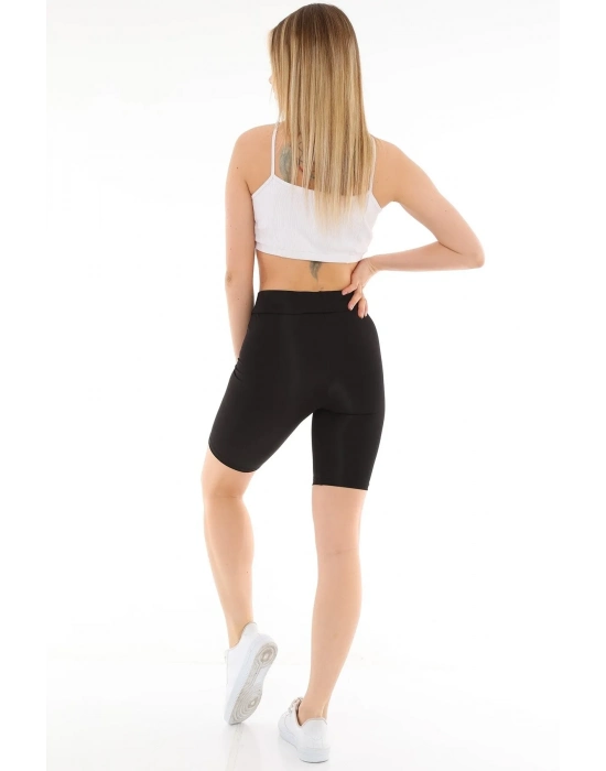 Beruflic Parlak Diz Üstü Biker Tayt 0596