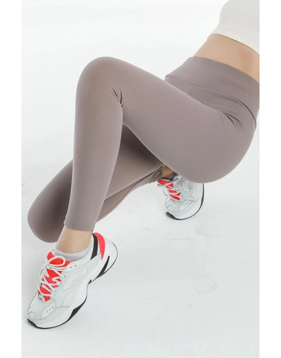 Beruflic Vizon Yüksek Bel Fitilli Tayt 0608