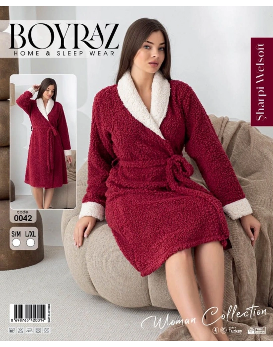 Boyraz 0042 Kadın Sharpi Welsolf Sabahlık