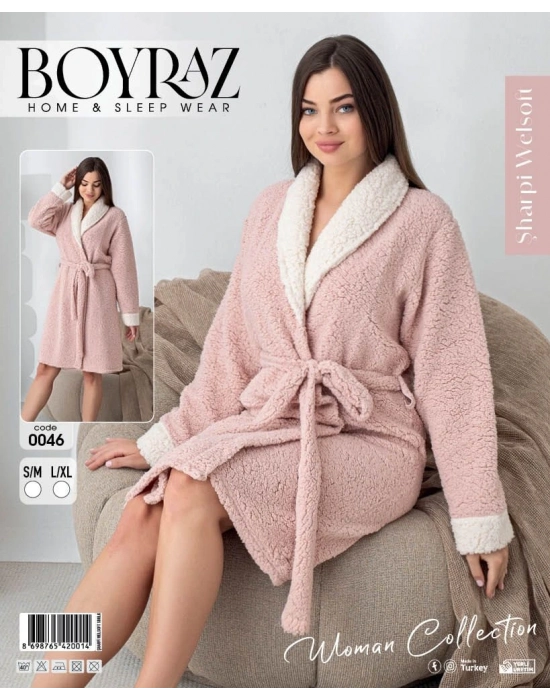 Boyraz 0046 Kadın Sharpi Welsolf Sabahlık