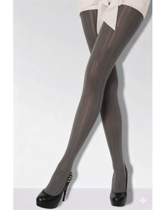 Daymod Martina Kadın File Desenli Külotlu Çorap