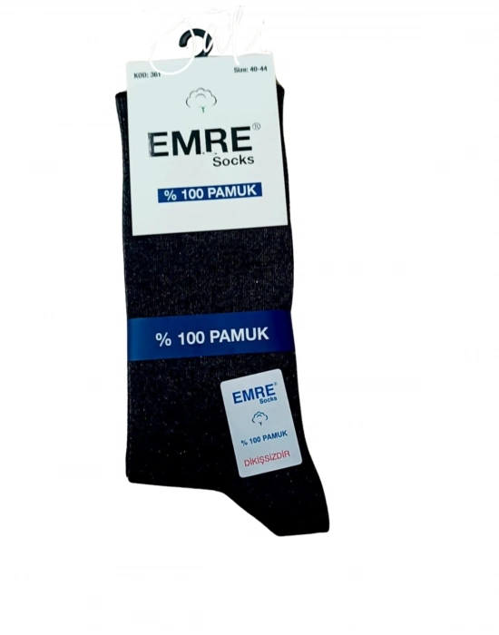 Emre Erkek Dikişsiz Çorap 100% Pamuk