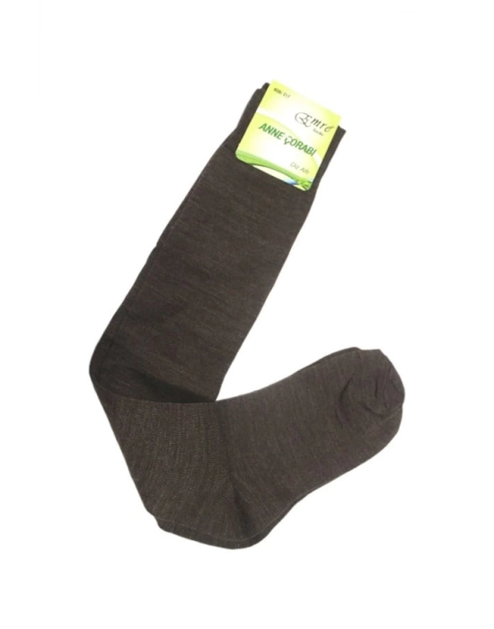 Emre Kadın İçin Kahve Renk Diz Altı Anne Çorabı 217