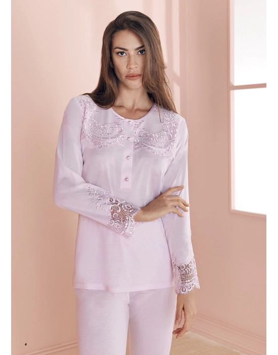 Espuar 757 Penye 3lü Sabahlık Pijama Takımı