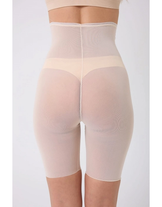 Freshness 0007 Lazer Kesim Tül Yüksek Bel Şort Korse