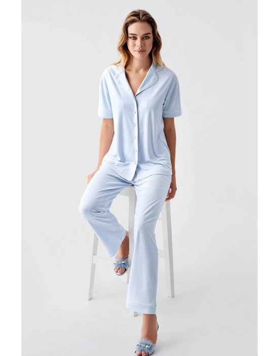 Freshness 324 Kadın 4lü Sabahlıklı Şorlu Pijama Takımı