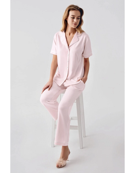 Freshness 324 Kadın 4lü Sabahlıklı Şorlu Pijama Takımı