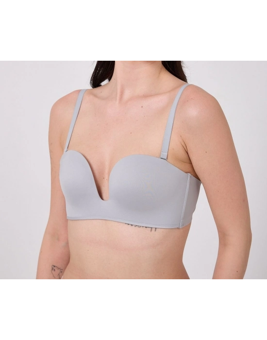 Freshness Msf05 Destekli V Dekolte Lazer Kesim Sütyen