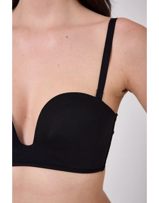 Freshness Msf05 Destekli V Dekolte Lazer Kesim Sütyen