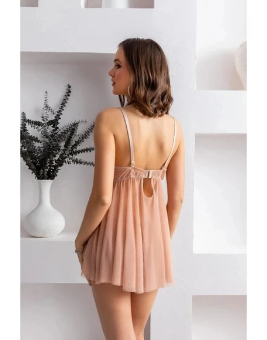 Gallipoli 31932 Çiçek Desenli Tül Gecelik