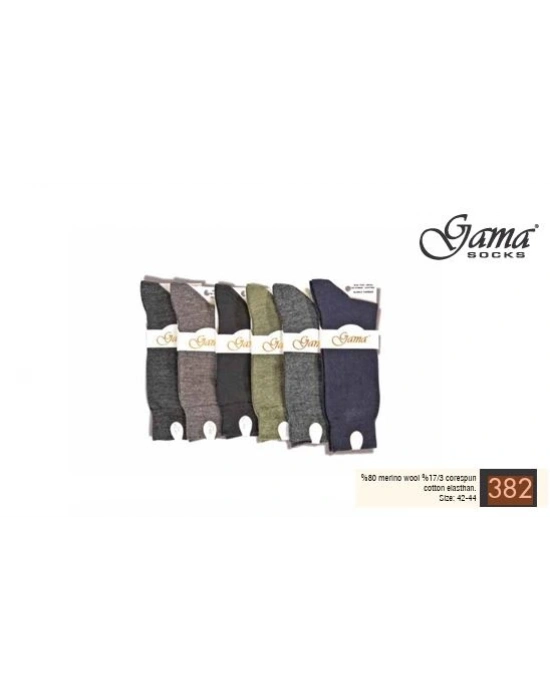 Gama 382 Erkek Merinos Yün Çorap